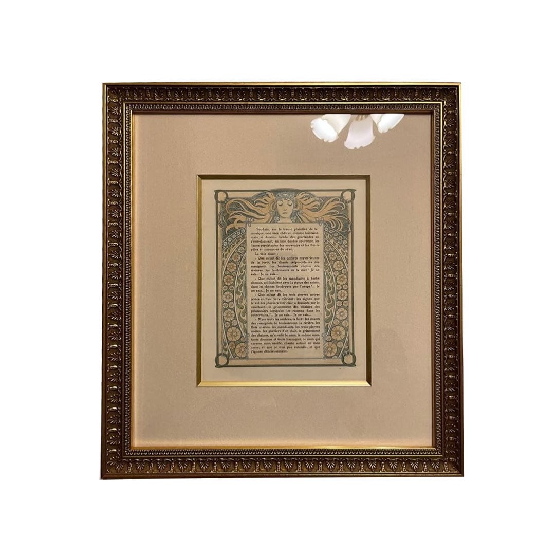 Alphonse Mucha, "Princess Ilse of Tripoli," Lithograph, Authentic Piece: Alphonse Mucha, Lithograph, Authentic. Freight: 1.International Freight: Foreign shipping charges are determined by destination. 2.Photos, descriptions and valuations have been meticulously prepared