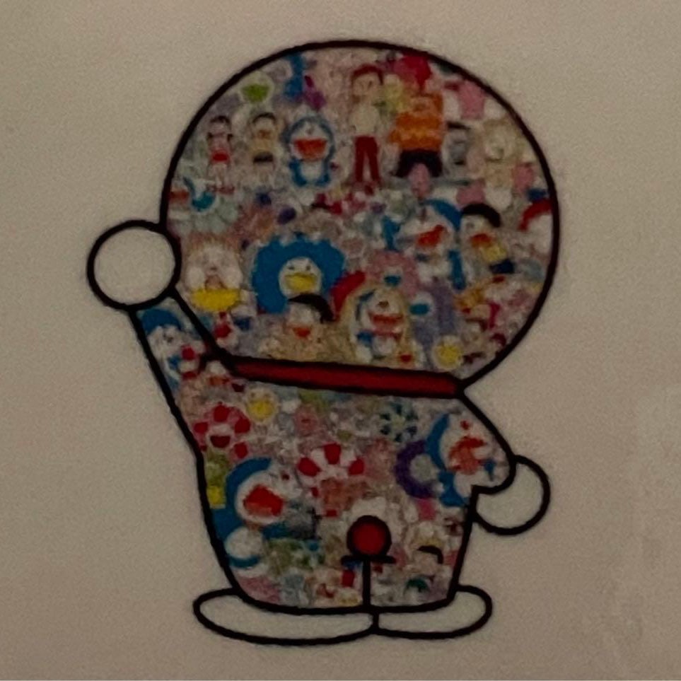 Takashi Murakami Poster Fujiko F. Fujio Artwork: Takashi Murakami Poster Fujiko F. Fujio Work Takashi Murakami, Title of Work: Mr. Fujiko F. Fujio and Doraemon in the Flower Field, Edition Number: 291/1000, Image Dimensions: 65 cm high x 57 cm