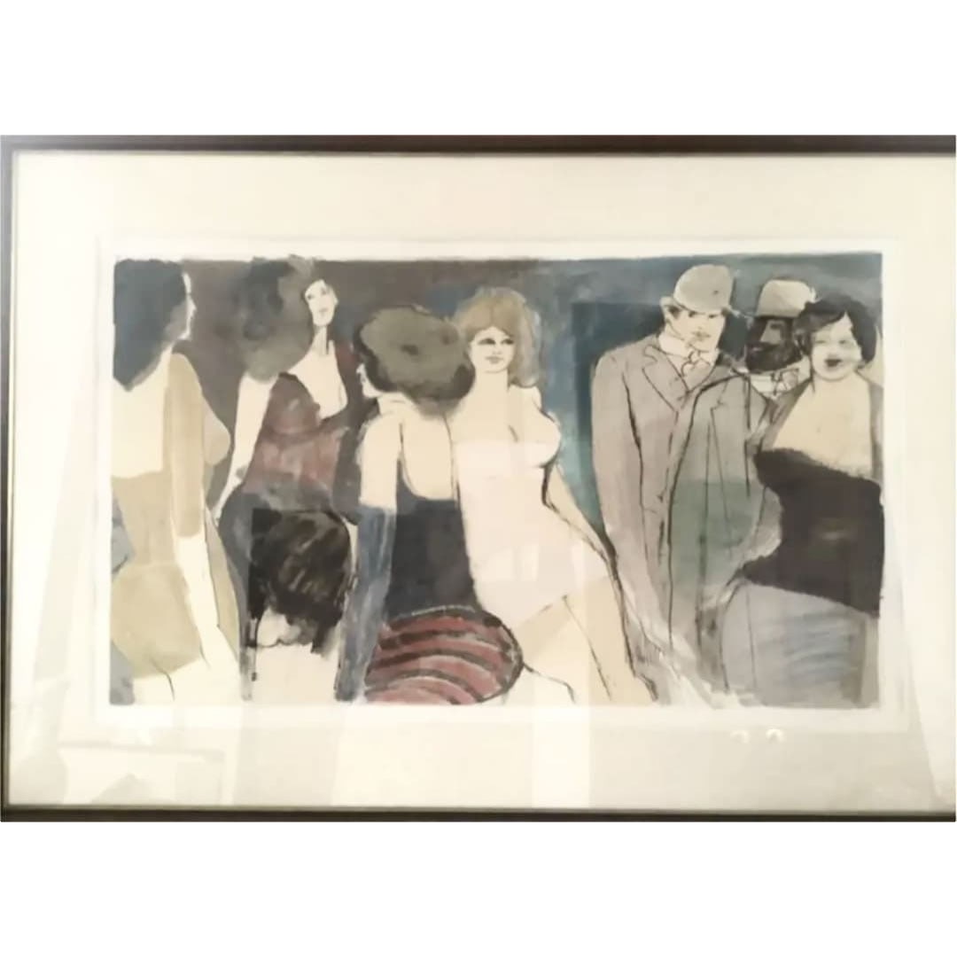 David Shunoya lithograph works group: Lithograph Works by David Schneuer Lithographs by Polish artist David Schneuer, created between 1905 and 1988. The artwork measures approximately 53x87 cm, with the frame measuring approximately 77x11