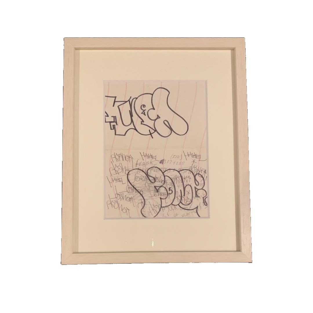 Authentic work by Barry McGee, "R FONG TWIST", original artwork.: Authentic Barry McGee "R FONG TWIST" Original Artwork This is an original artwork created by Barry McGee in 2002, under the name R FONG. It belongs to his early graffiti style and is extremely rare. T