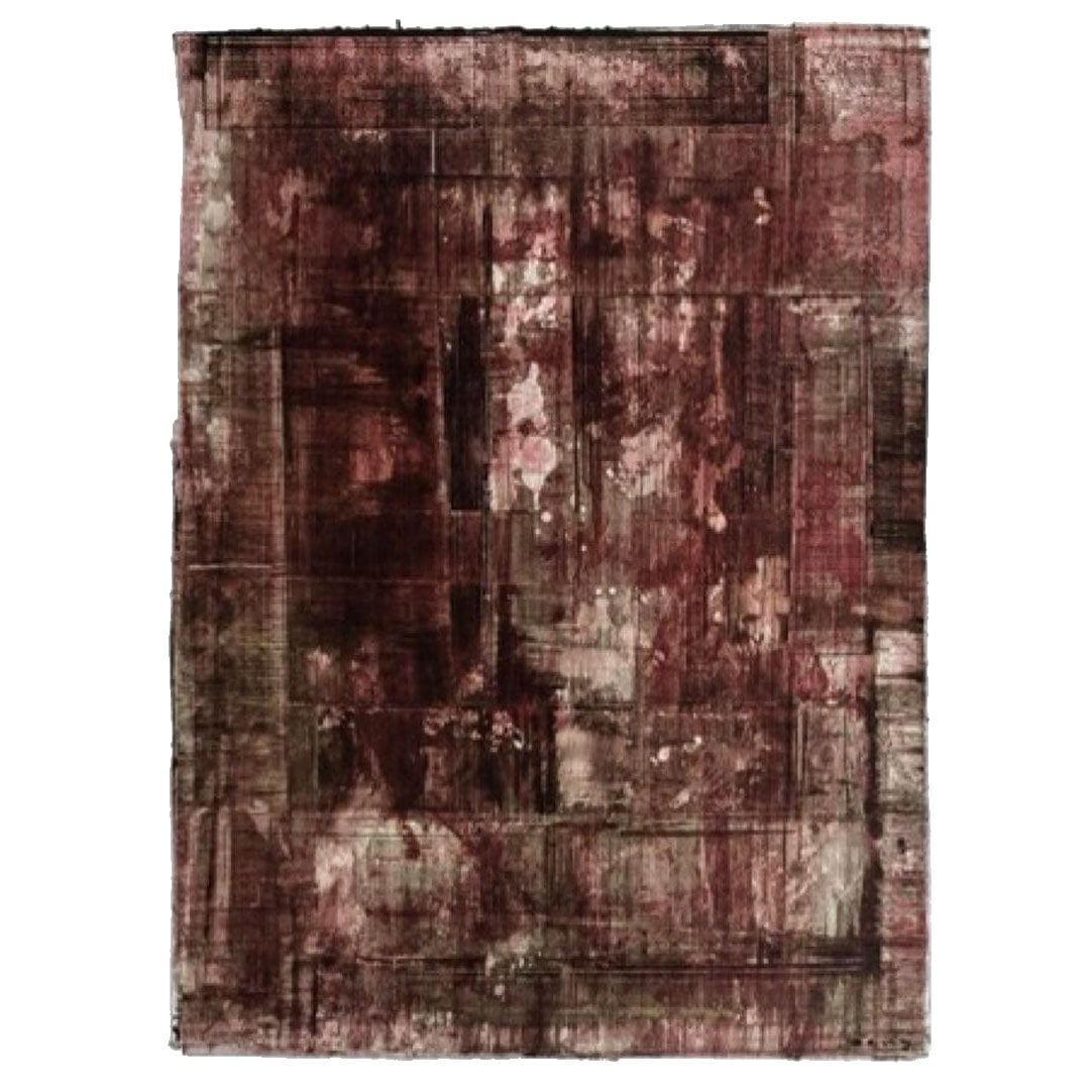Original Painting, True Color Series, Zeng Ze Yuan: Original Painting, Honshoku Series by Zeng Ze Yuan This is an abstract painting, measuring 39x54 centimeters. The color palette consists of red and black. Accompanied by a gallery certificate.