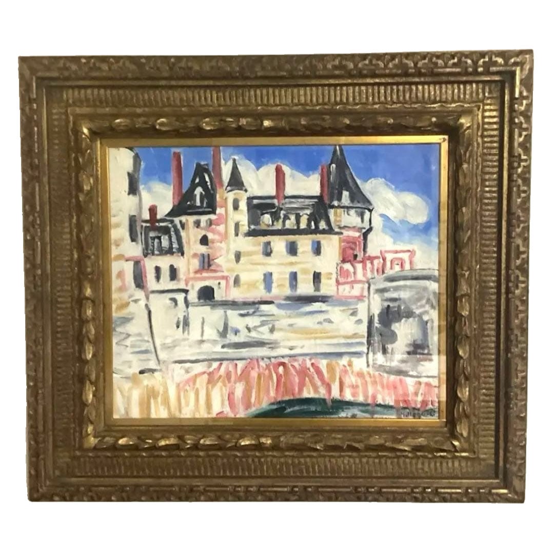 Oil Painting, Size 10, Original Work, Signed, "Royal City": Oil Painting, Size 10, Authentic, Signed, "Royal Castle" This is a genuine piece. Frame dimensions: 74x83 cm. This work is a renowned piece by the Western painting master Noguchi Yataro, whose works a