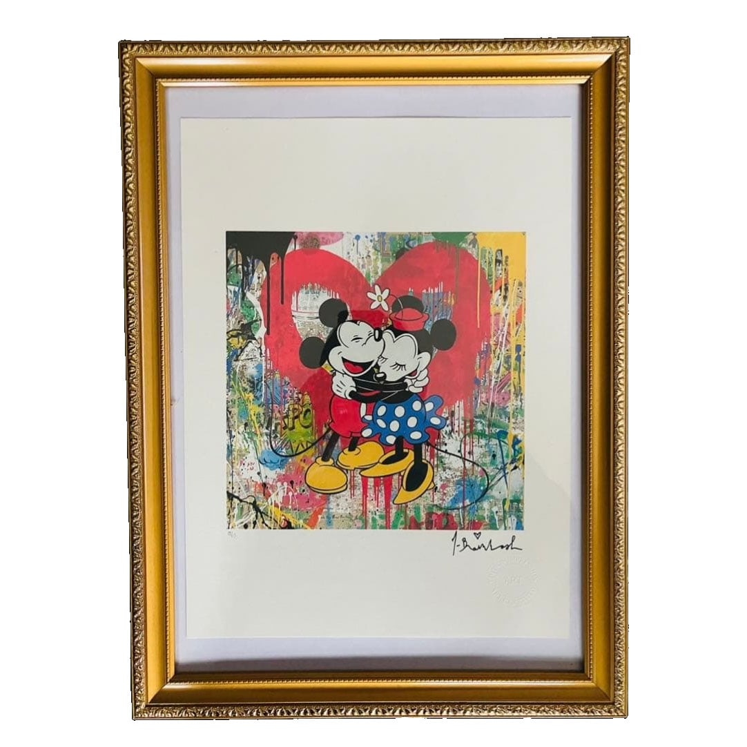 Mickey Mouse and Minnie Mouse Lithograph with Certificate of Authenticity (1 of 9)