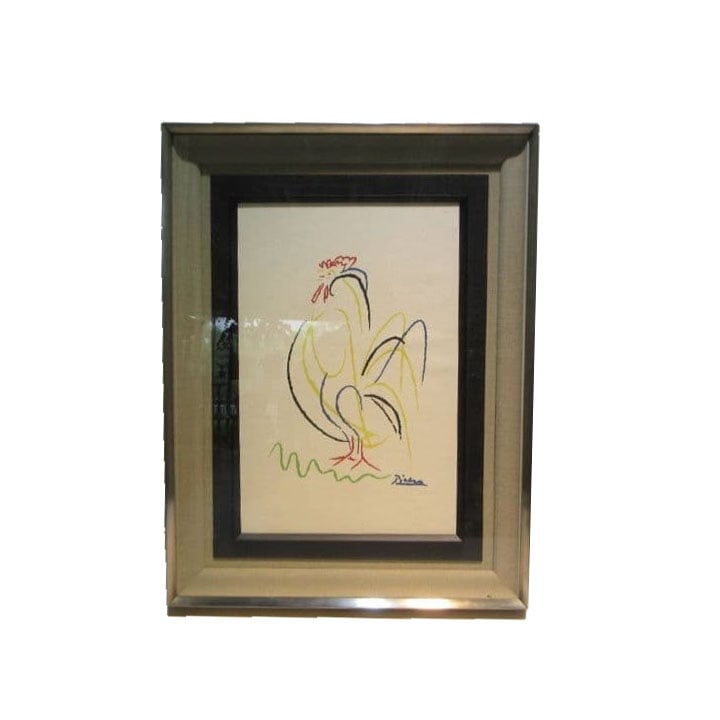 Lot T5090: Silkscreen Print, "Rooster" (1 of 6)