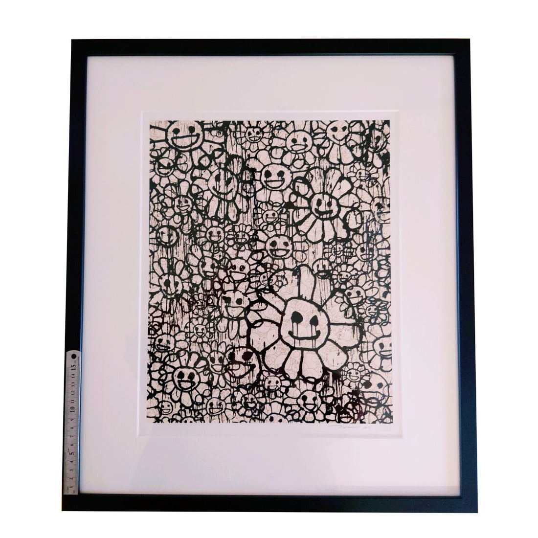 Takashi Murakami MADSAKI "FLOUR" Painting Silkscreen Print With Yellow Bag: Takashi Murakami MADSAKI FLOUR Painting Silkscreen Print with Yellow Bag This is a collaborative work titled FLOUR by Takashi Murakami and MADSAKI. It has been preserved in the accompanying yellow