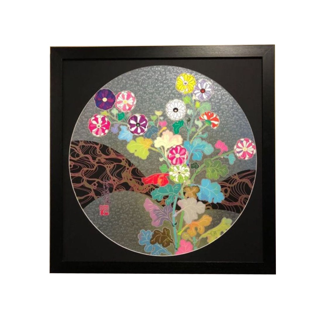 Brand new and unopened Takashi Murakami (Murakami Takashi) "K??rin Flower" poster artwork. (1 of 4)
