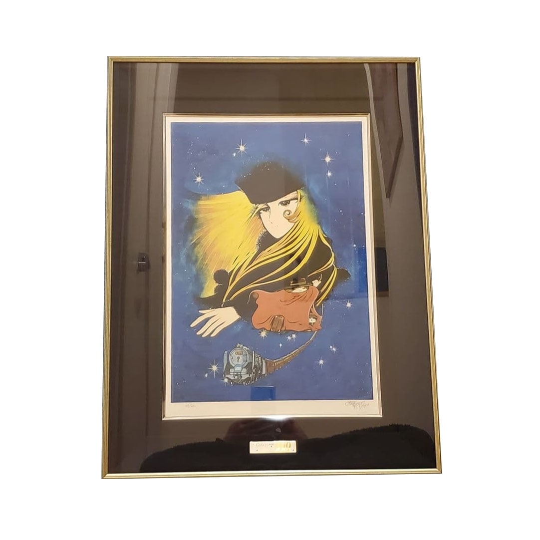 Accompanied by a certificate, "Galaxy Express 999" silkscreen print, "Eternal Dream," Maetel. (1 of 8)