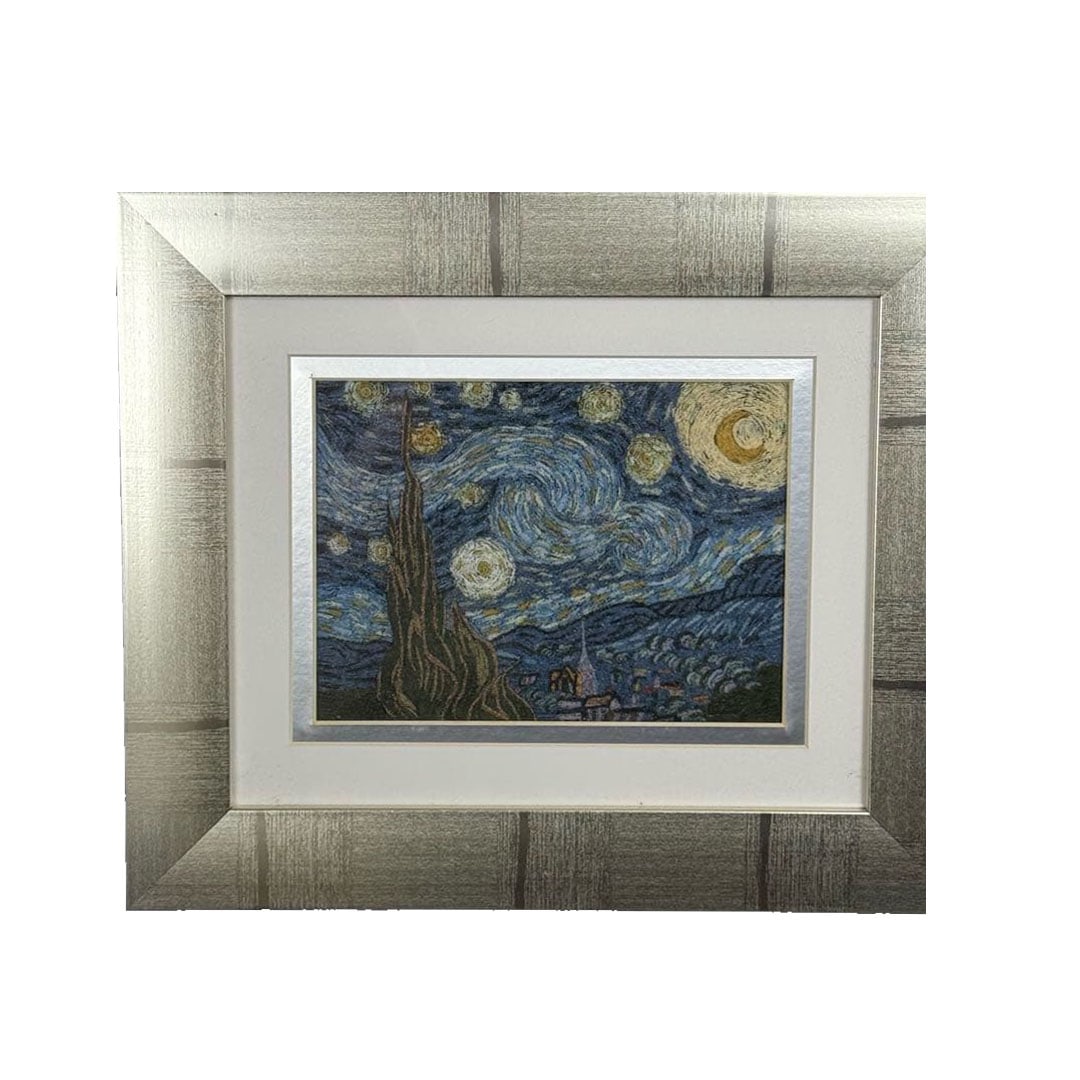 Vincent van Gogh, "The Starry Night", Gemstone Art, with Certificate (1 of 7)