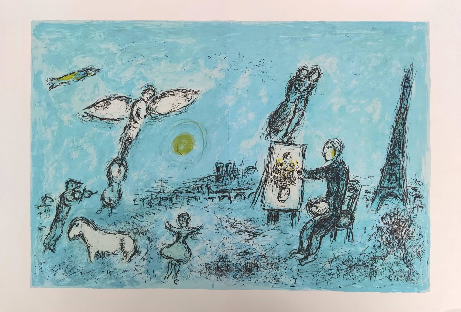 Marc Chagall - Le Peintre et son Double (The Painter and his Double) from 1981 (1 of 1)
