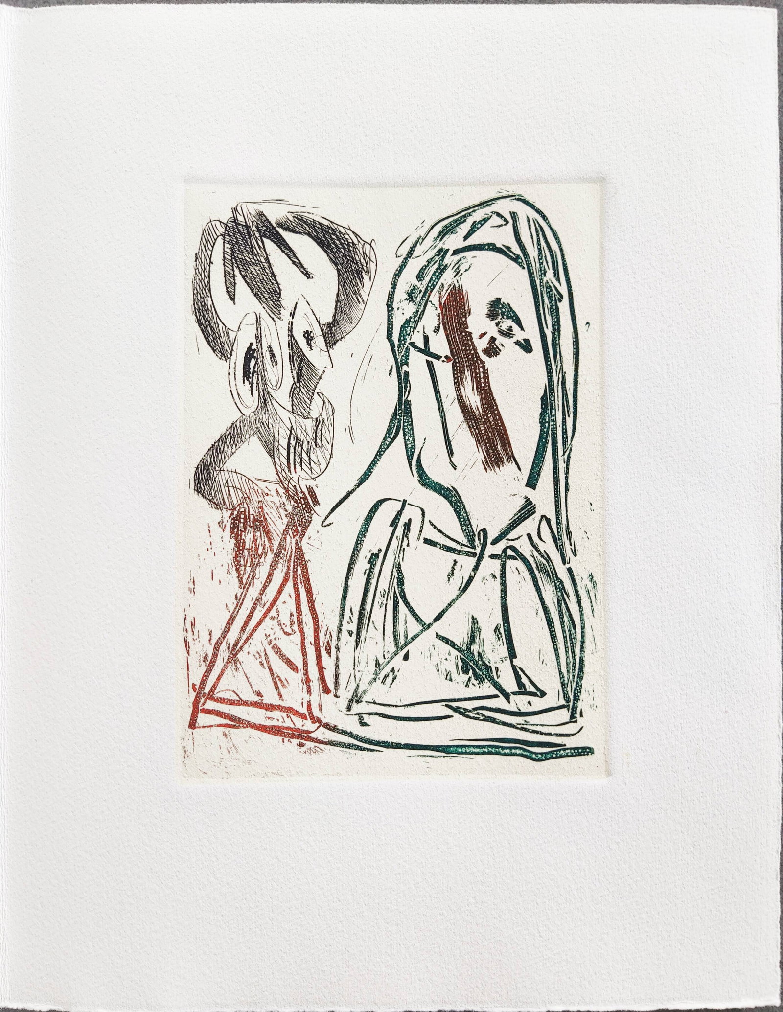 Pierre Alechinsky (1927) - Commentaire de Personnage: Pierre Alechinsky (1927) - Commentaire de Personnage Lithograph from 1964. The edition of 125. Dimensions of work: 30 x 21 cm Publisher: Atelier Clot, Paris. The work is in Excellent condition. Fast a