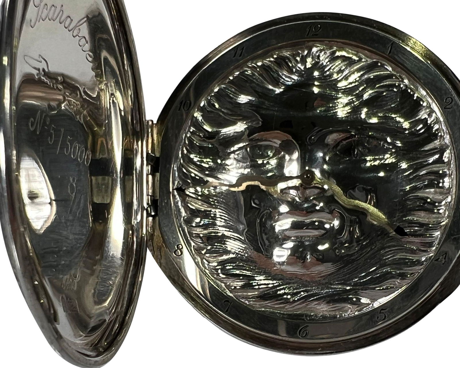 IWC Scarabaeus Limited Edition Silver Hunting Case Pocket Watch (1 of 12)