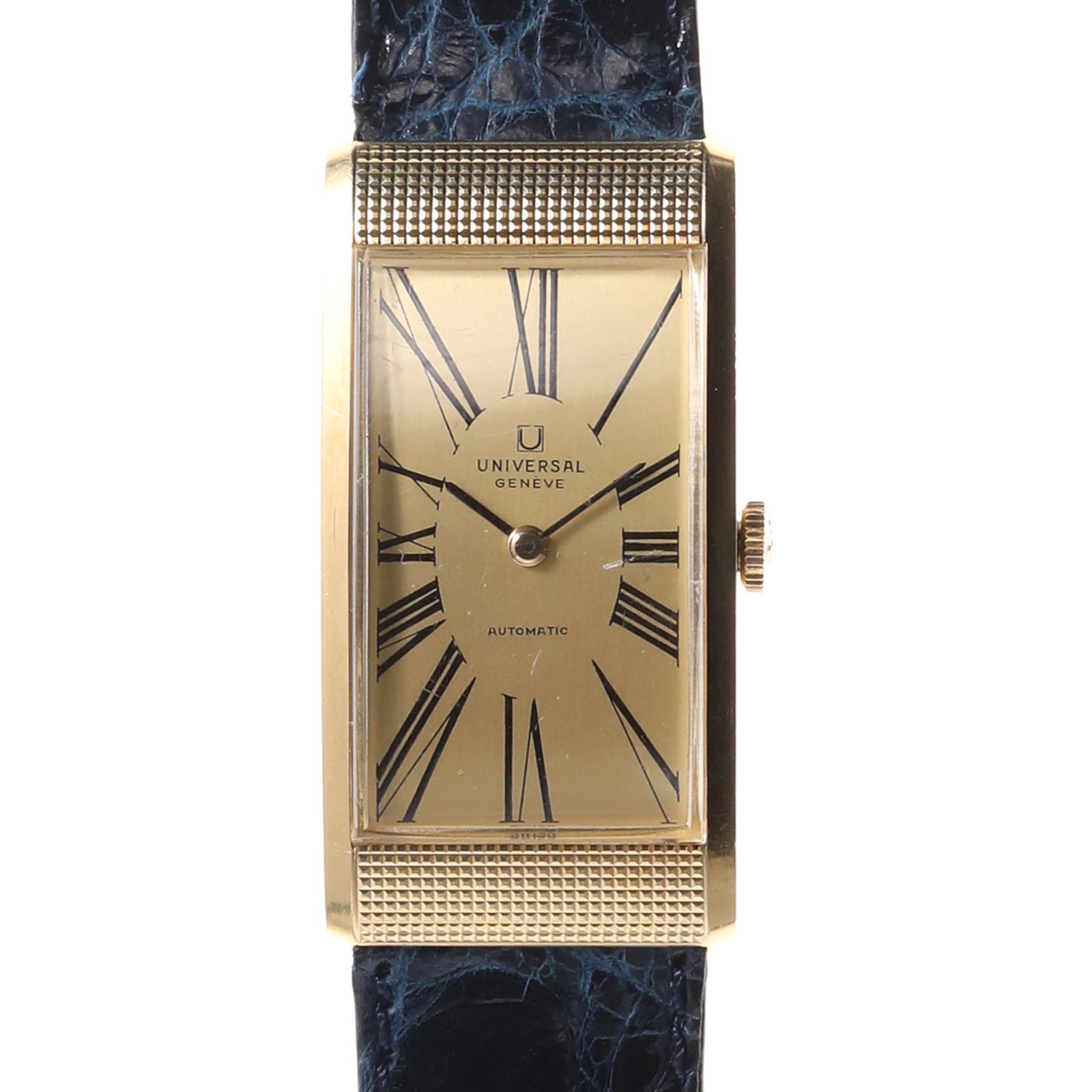 Universal Geneve 18K Yellow Gold Rectangular Automatic Wristwatch (1 of 7)