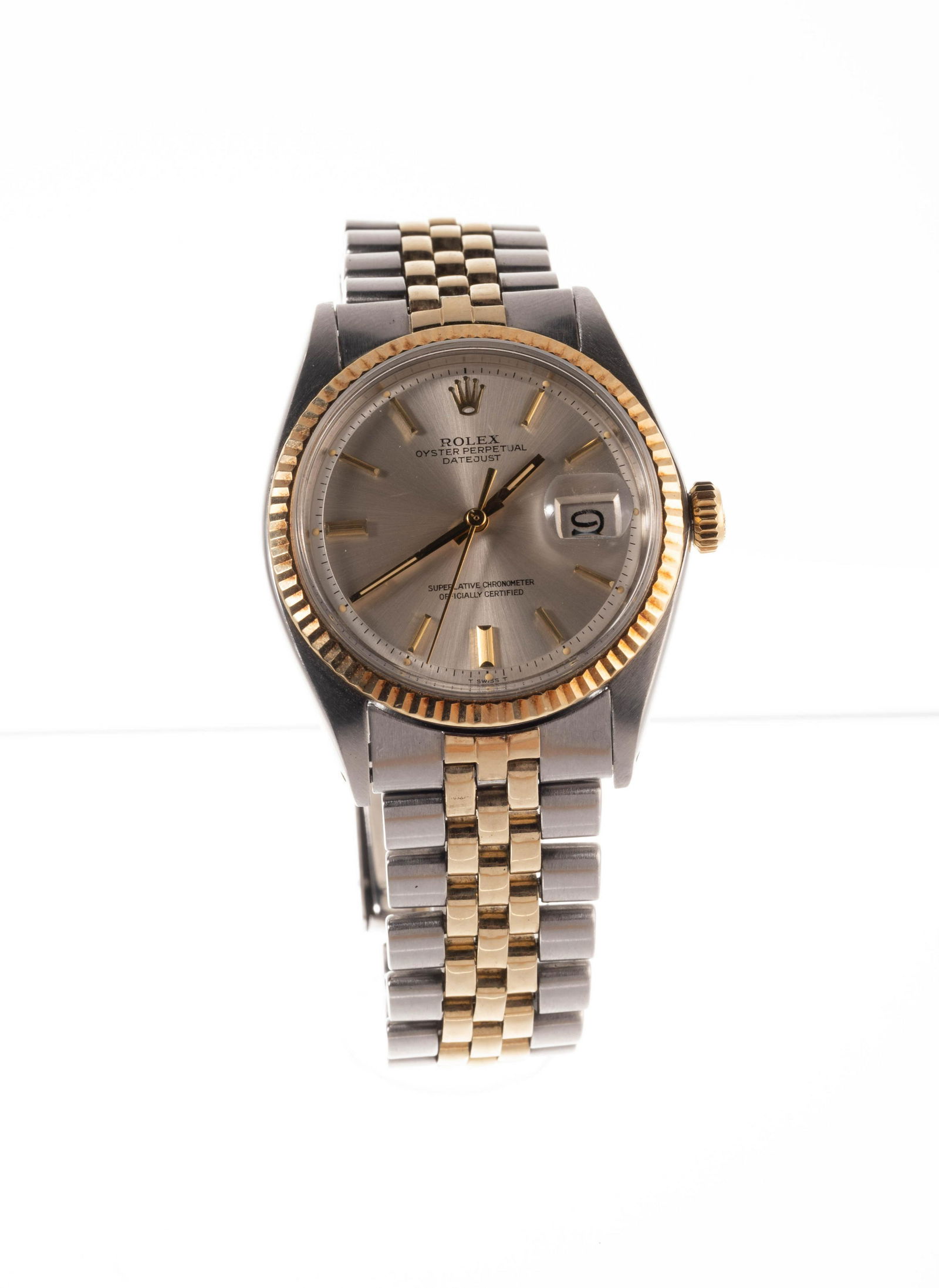 ROLEX STEEL AND GOLD DATEJUST REF. 1601 WRISTWATCH (1 of 2)