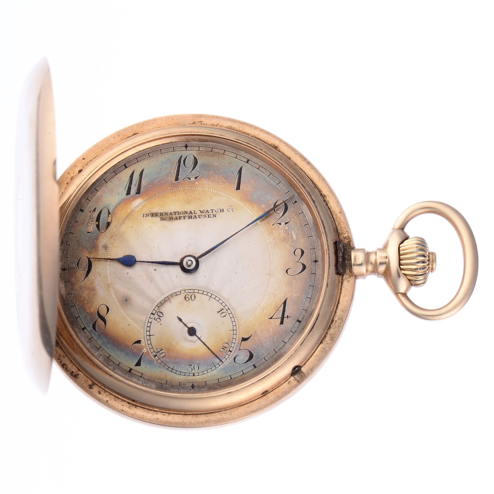 IWC-Shaffhausen International Watch Company 14K Yellow Gold Hunting Case Pocket Watch (1 of 7)
