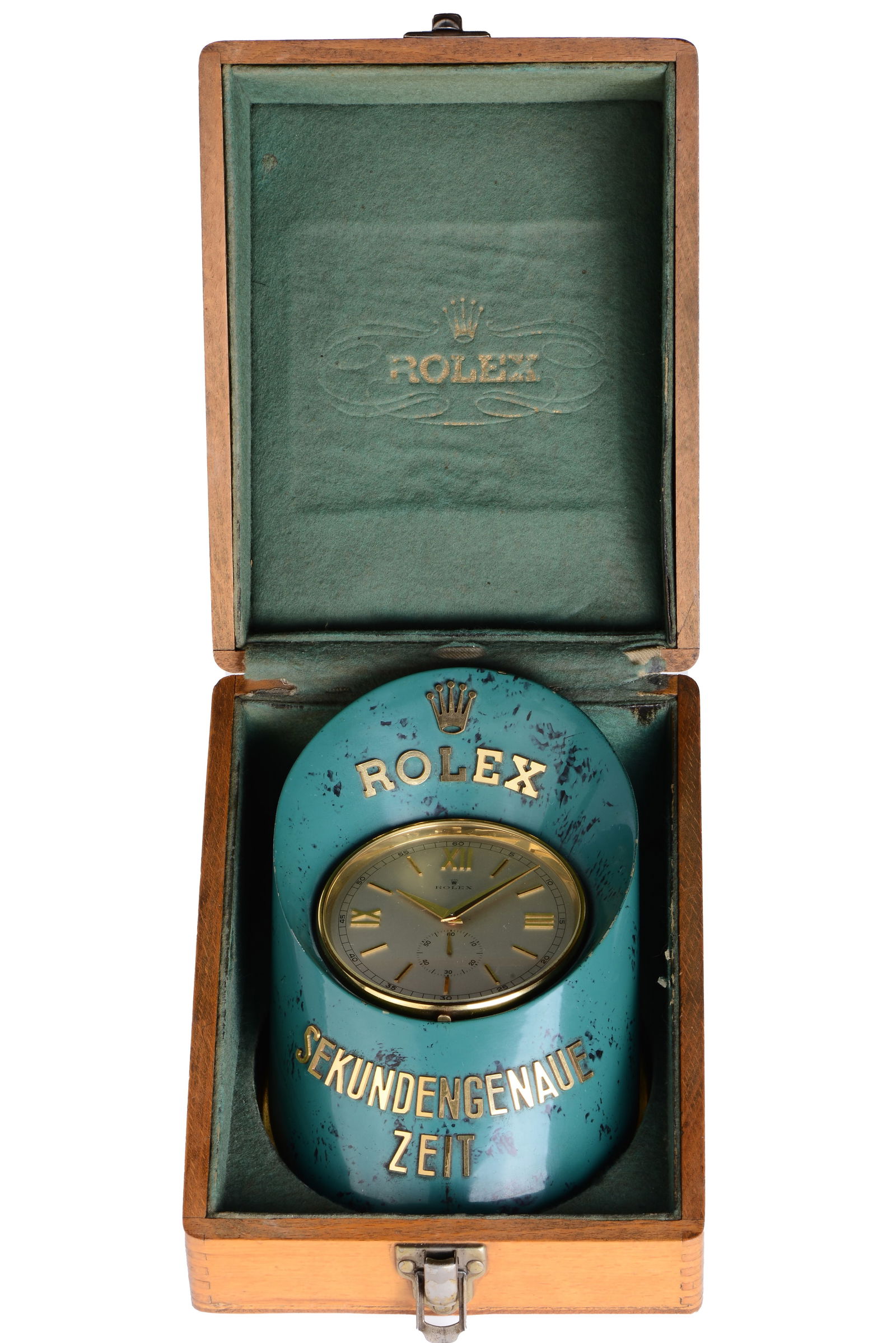 Rolex Sabot Hoof Shape Advertising Display Clock In Original Box (1 of 7)
