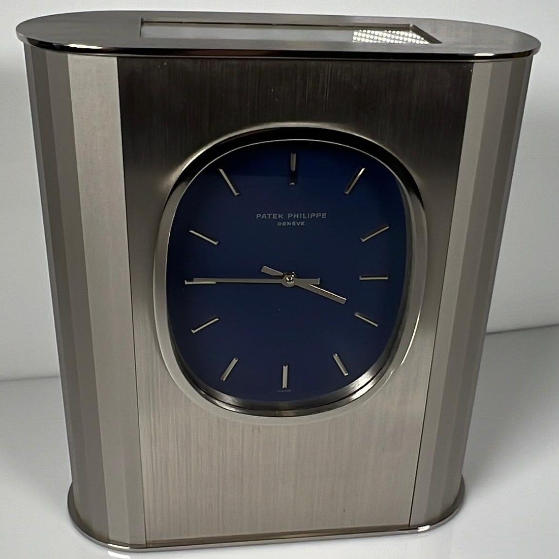 RARE PATEK PHILIPPE SOLAR ELLIPSE DESK CLOCK FULL SET (1 of 10)