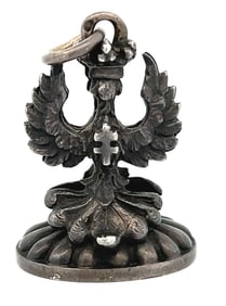 IMPERIAL RUSSIAN EAGLE SEAL FOB, CIRCA 1880