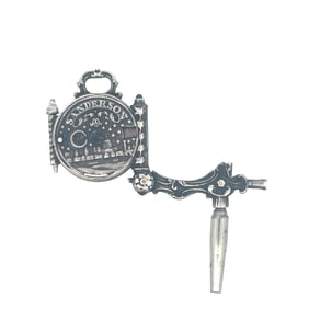 SANDERSON SILVER CRANK KEY WITH CALENDAR