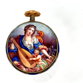 GRAFF STYLE RENAISSANCE ENAMEL VERGE FUSEE WATCH, CIRCA 1690