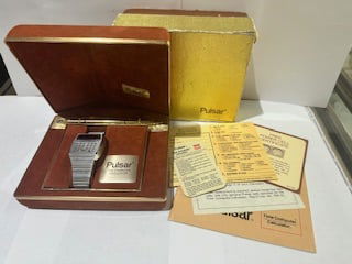 PULSAR TIME COMPUTER CALCULATOR WRISTWATCH, CIRCA 1977