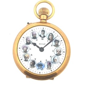 INDIA MARKET INDEPENDENCE MOVEMENT HEROES POCKET WATCH