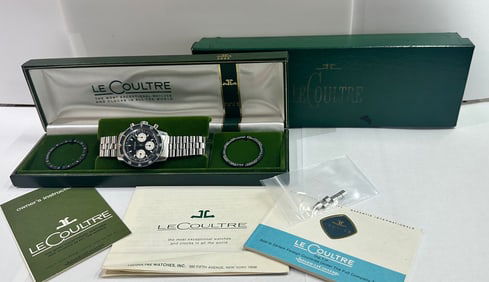 LECOULTRE SHARK DEEP SEA CHRONOGRAPH, FULL SET BOX AND PAPERS