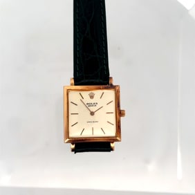 ROLEX PRECISION REF. 9491 18K GOLD MEN’S WRISTWATCH, CIRCA 1958