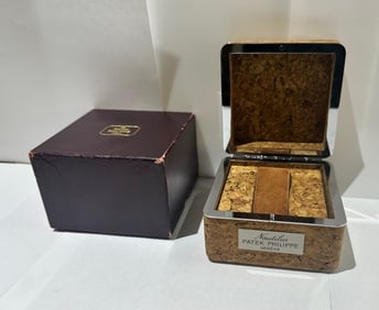 ORIGINAL PATEK PHILIPPE NAUTILUS REF. 3700 CORK WATCH BOX WITH OUTER BOX