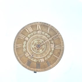 ROBERT ROSKELL FUSEE POCKET WATCH MOVEMENT WITH GOLD DIAL
