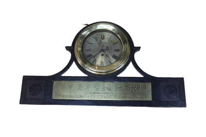 CHELSEA BOILER ROOM CLOCK FOR NEW YORK CENTRAL AND HUDSON RIVER RAIL ROAD CLOCK