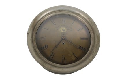 E. HOWARD 12" DIAL SERIAL NUMBER 1 MARINE BOILER ROOM CLOCK NO. 69