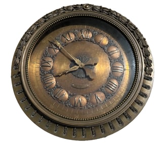 E. HOWARD AND CO. MASSIVE ORNATE BRONZE SLAVE CLOCK