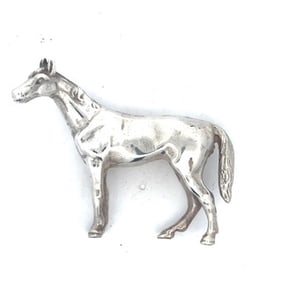 STERLING SILVER HORSE STATUE
