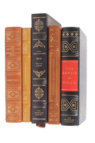 5 FRANKLIN LIBRARY 100 GREATEST BOOKS OF ALL TIMES LEATHER BOUND BOOKS