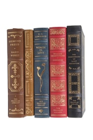 5 FRANKLIN LIBRARY 100 GREATEST BOOKS OF ALL TIMES LEATHER BOUND BOOKS