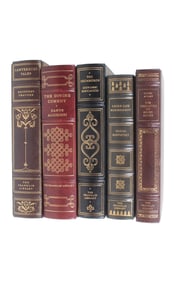 5 FRANKLIN LIBRARY 100 GREATEST BOOKS OF ALL TIMES LEATHER BOUND BOOKS