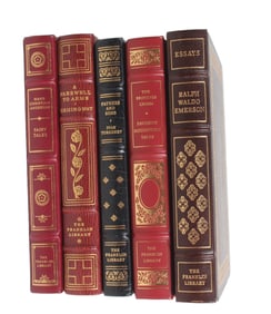 5 FRANKLIN LIBRARY 100 GREATEST BOOKS OF ALL TIMES LEATHER BOUND BOOKS