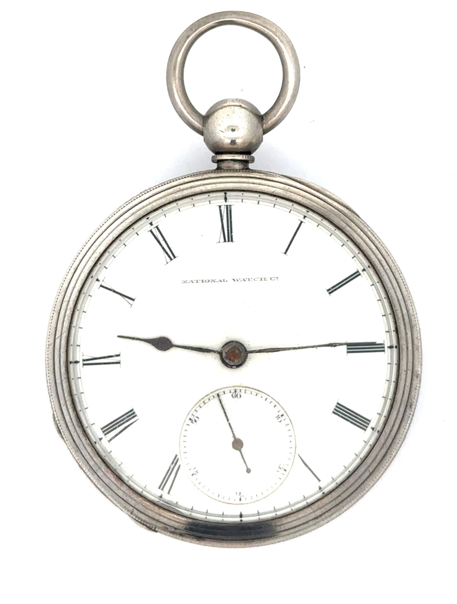 ELGIN J. T. RYERSON SILVER KEY WIND POCKET WATCH, CIRCA 1867 (1 of 7)