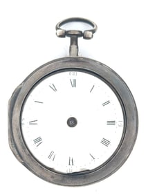 THOMAS BETSON SILVER CASE FUSEE POCKET WATCH