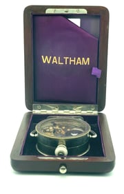 WALTHAM MODEL 1892 VANGUARD MOVEMENT IN DISPLAY BOX, CIRCA 1900