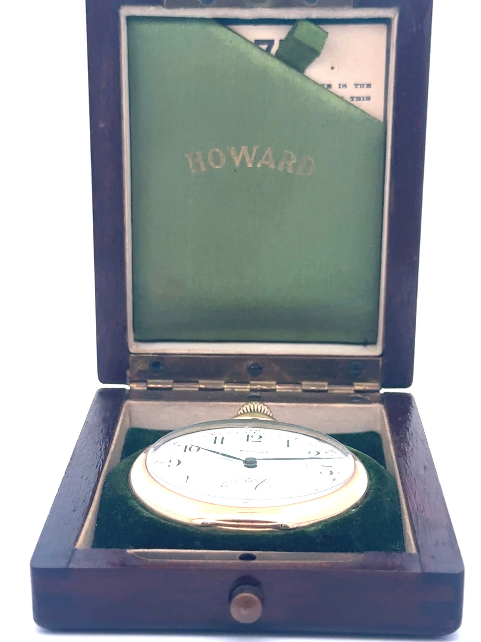 14K GOLD E. HOWARD WATCH CO. 17 JEWEL SERIES 2 POCKET WATCH, CIRCA 1909 (1 of 10)