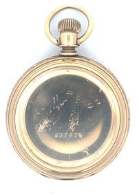 14K GOLD 16 SIZE BROOKLYN CASE COMPANY OPEN FACE CASE