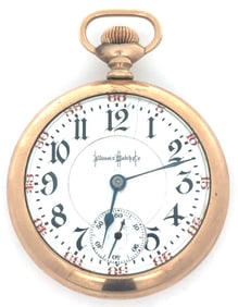 ILLINOIS BUNN SPECIAL 23 JEWEL RAILROAD POCKET WATCH, CIRCA 1912