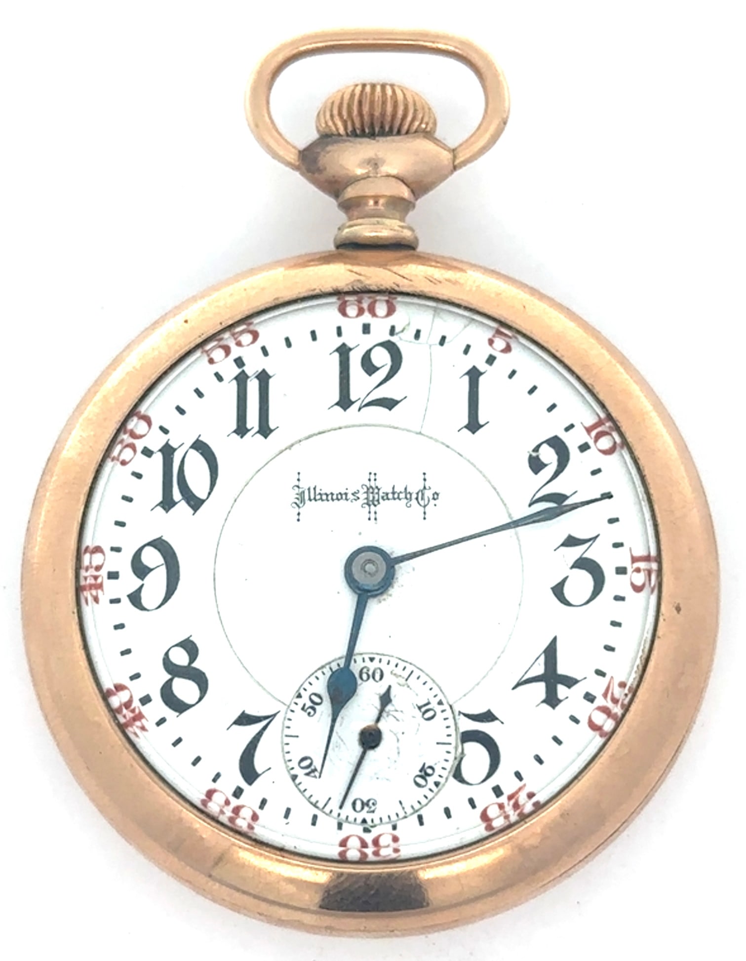 ILLINOIS BUNN SPECIAL 23 JEWEL RAILROAD POCKET WATCH, CIRCA 1912 (1 of 5)