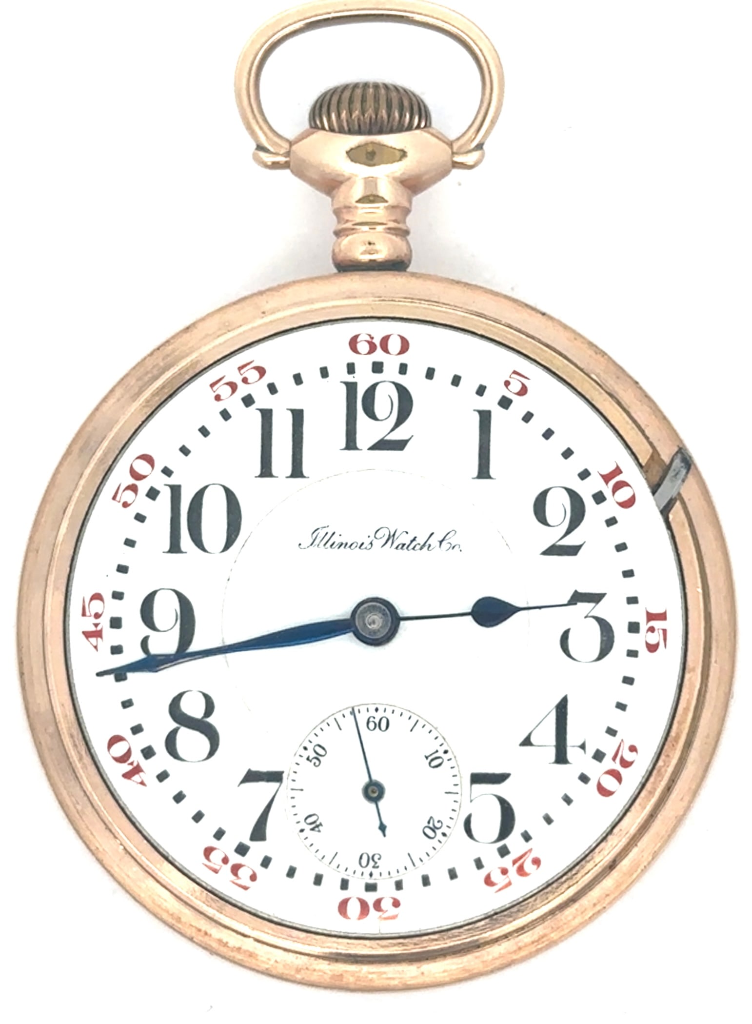 ILLINOIS BUNN SPECIAL 23 JEWEL RAILROAD POCKET WATCH, CIRCA 1913 (1 of 5)