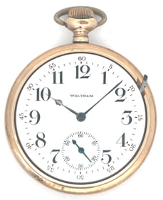 WALTHAM 23 JEWEL VANGUARD MODEL 1892 RAILROAD POCKET WATCH, CIRCA 1907