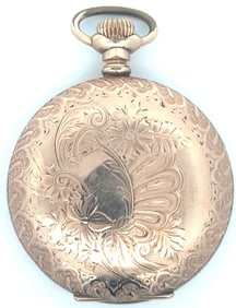 ILLINOIS HUNTING CASE 15 JEWEL POCKET WATCH, CIRCA 1891