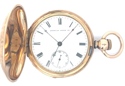 WALTHAM APPLETON TRACY AND CO MODEL 1857 KEY WIND HUNTING CASE POCKET WATCH, CIRCA 1877