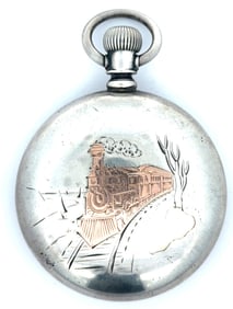 ELGIN 18 SIZE 11 JEWEL OPEN FACE POCKET WATCH, CIRCA 1890