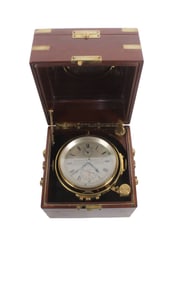 DOBBIE MCINNIS LTD. MARINE CHRONOMETER DOUBLE BOX, CIRCA 1915